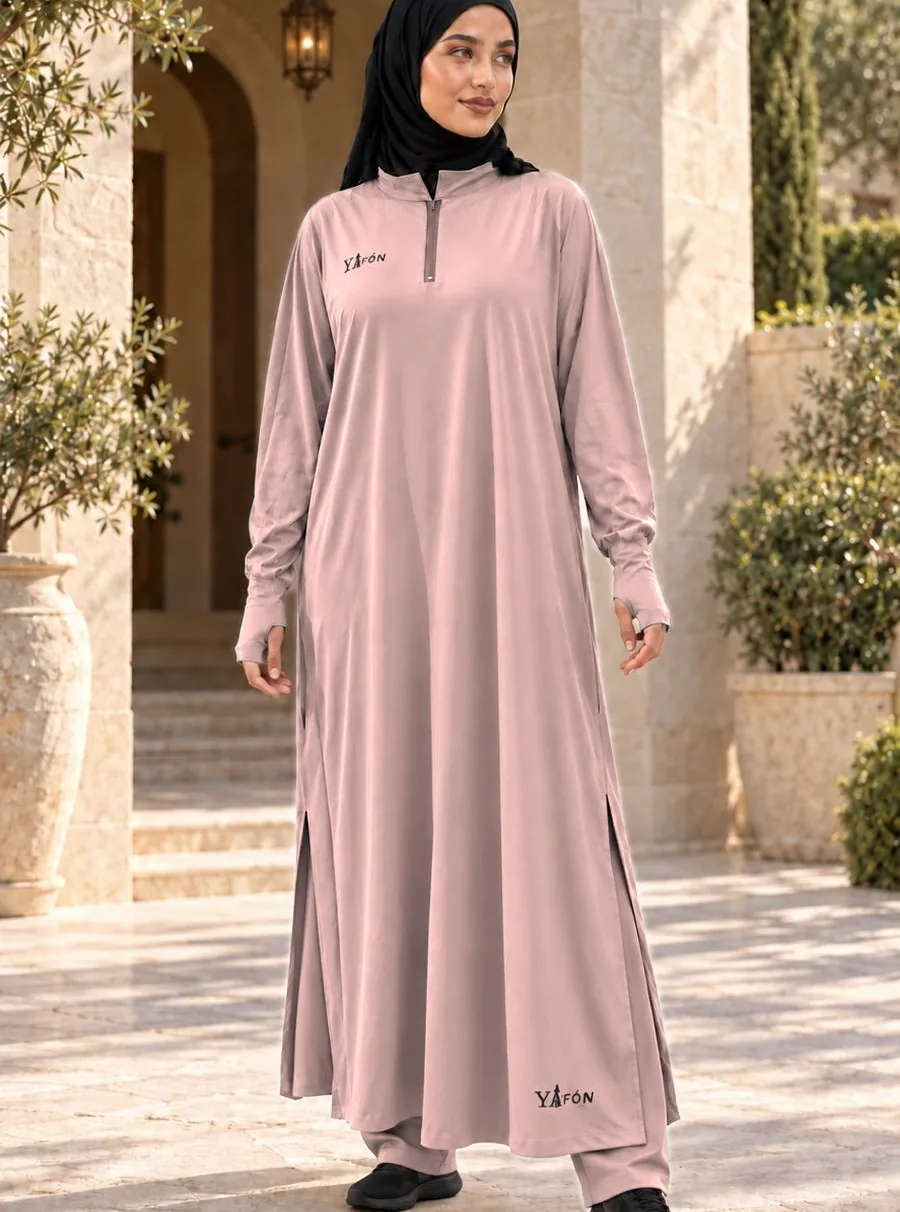 طقم عكّا باللون الزهري — نفس التصميم